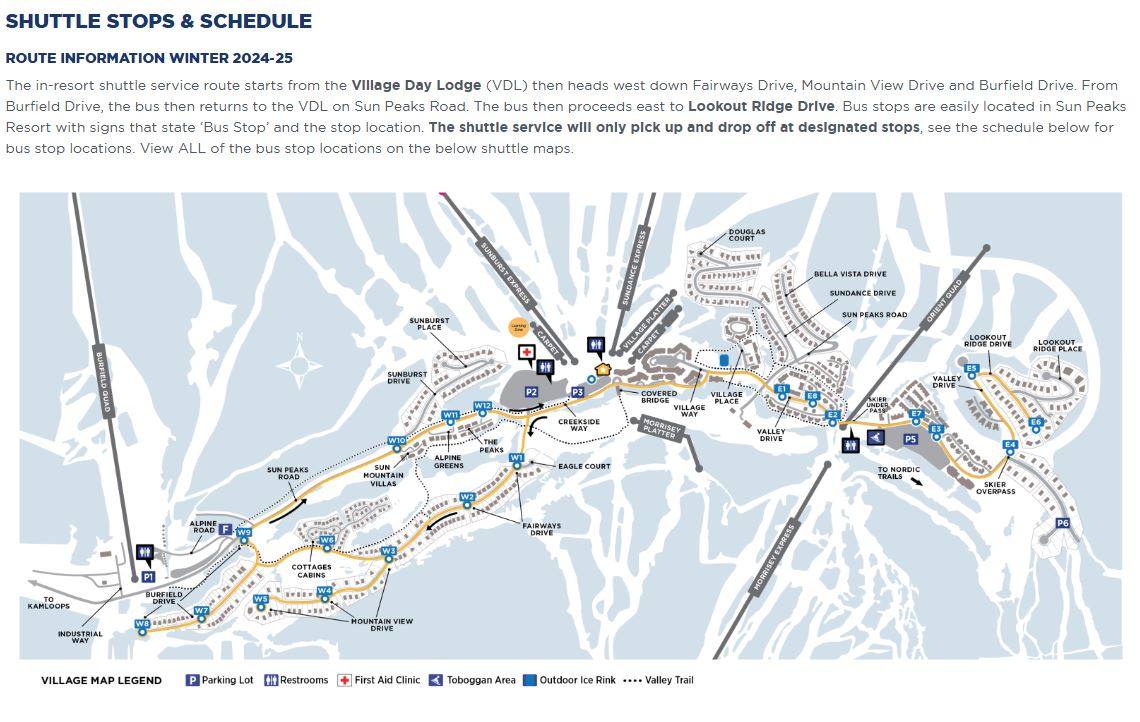 2024 shuttle map