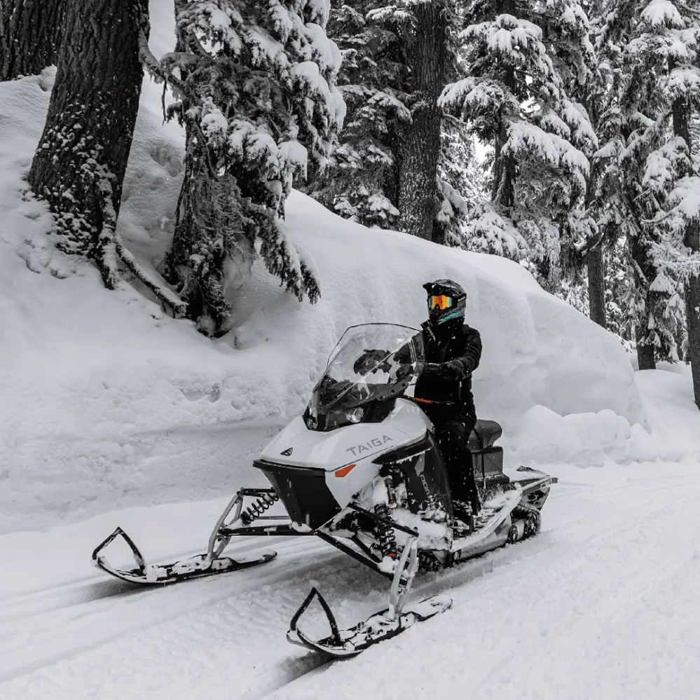 New Taiga Snowmobile for Apres Ski Tours