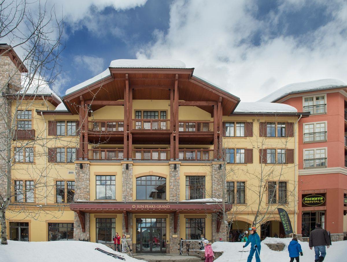 Entrance to  Sun Peaks Grand Hotel and Conference Centre - formerly Delta Sun Peaks Hotel